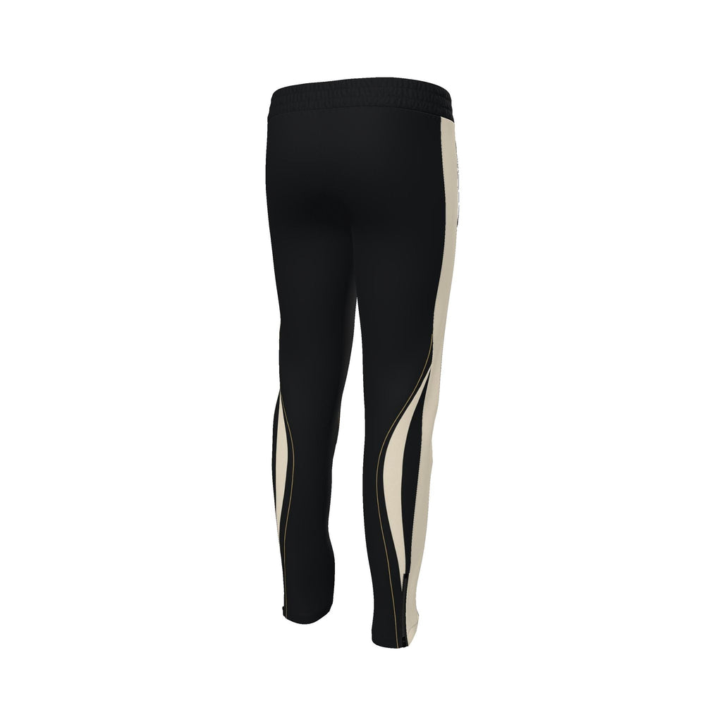 Onyx Ivory Luxury Rox Jersey Track Pants by UNIKCOSA — original supplier garment view 4