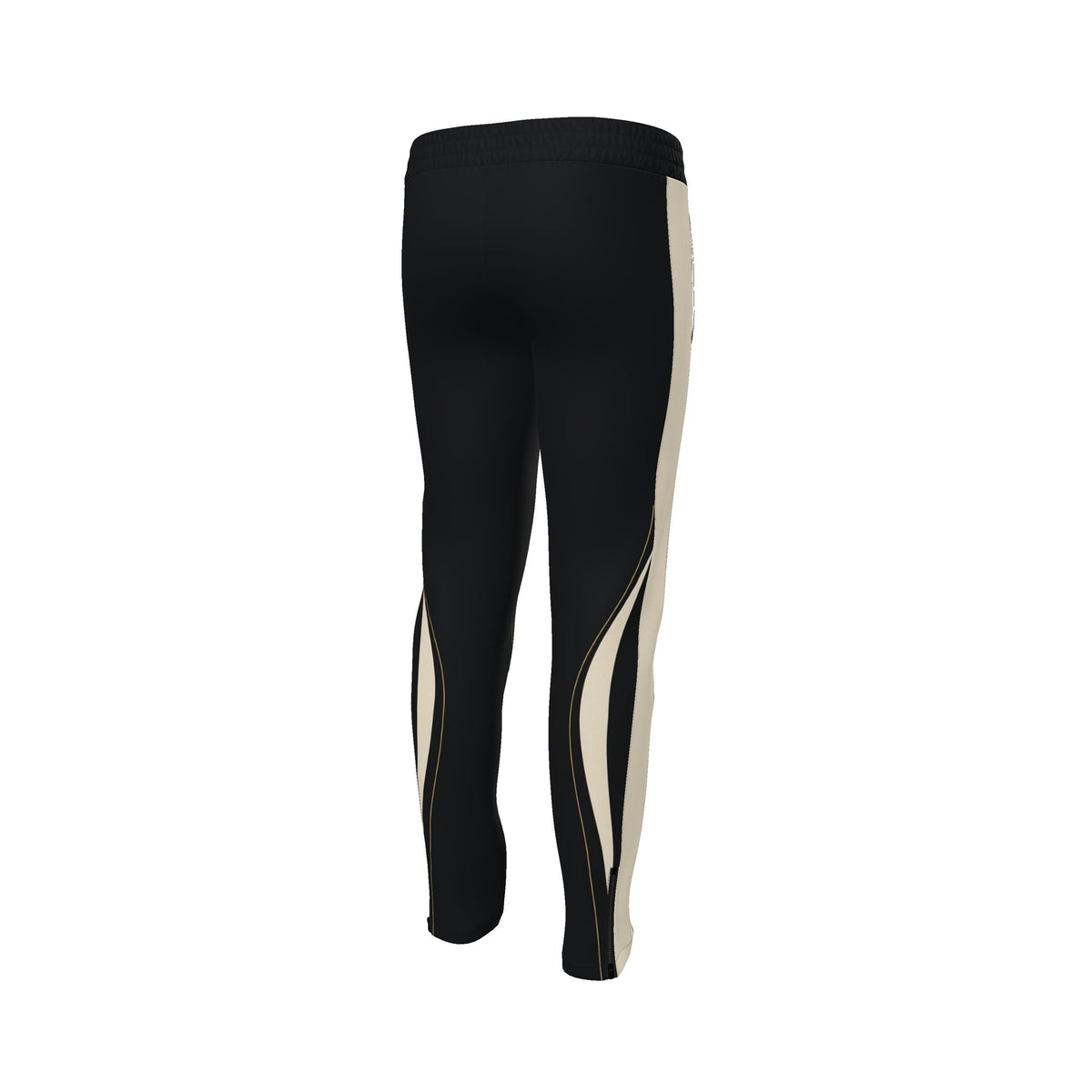 Onyx Ivory Luxury Rox Jersey Track Pants by UNIKCOSA — original supplier garment view 4