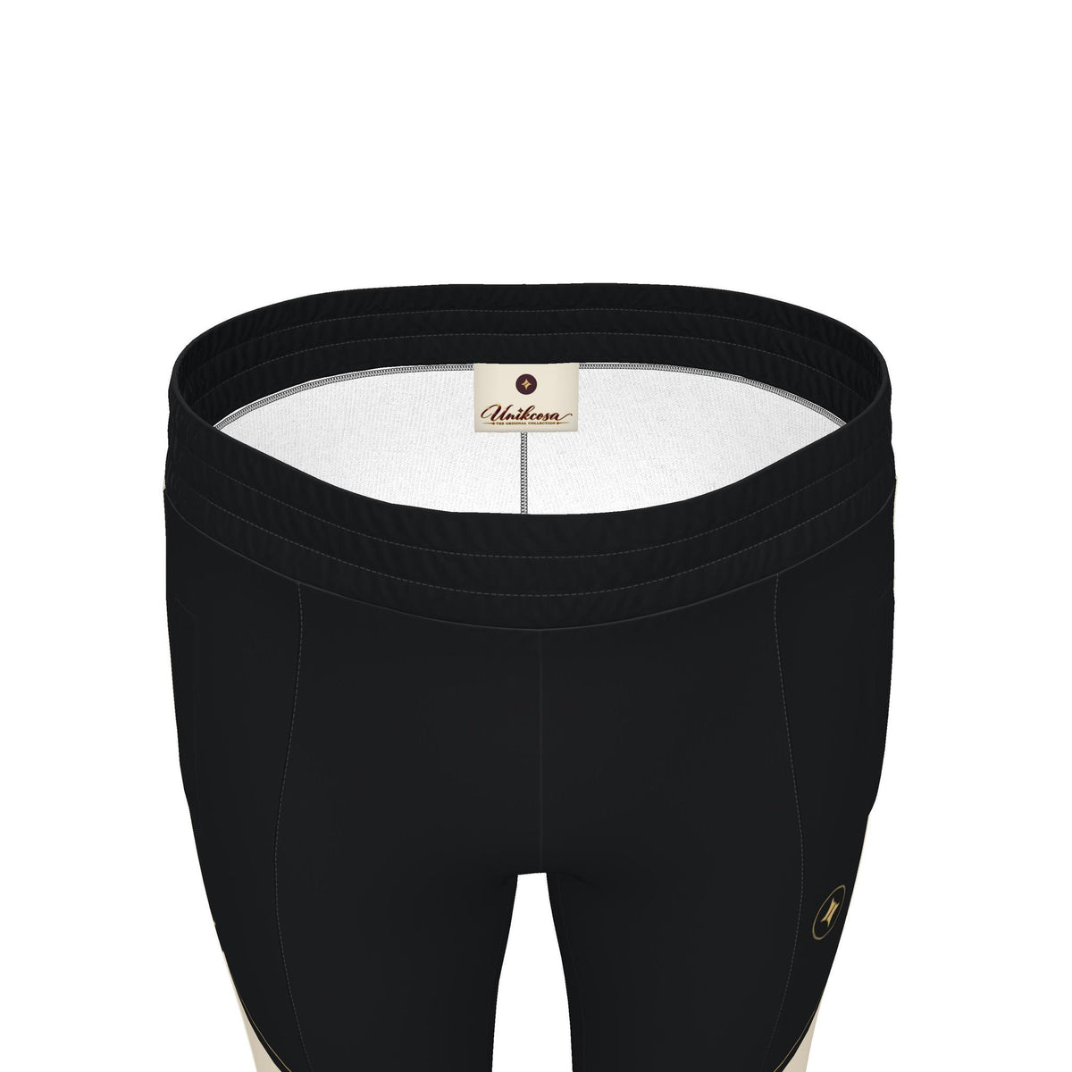 Onyx Ivory Luxury Rox Jersey Track Pants by UNIKCOSA — original supplier garment view 5