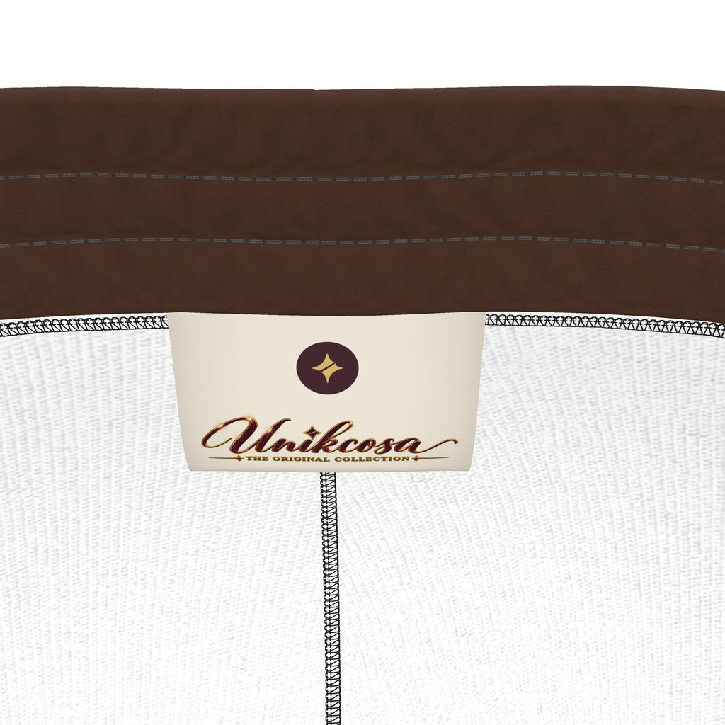 Mocha Caramel Luxury Rox Jersey Track Pants by UNIKCOSA — original supplier garment view 8