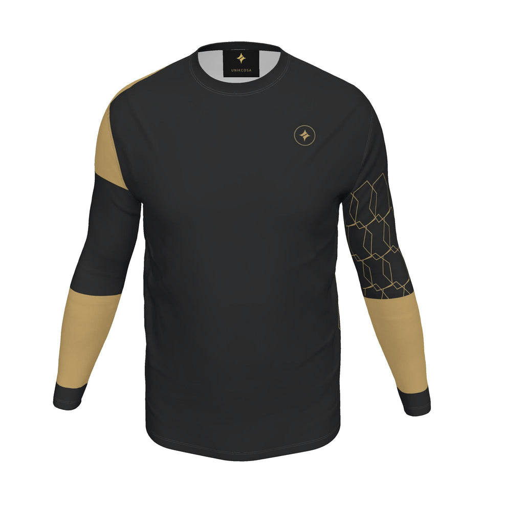 Obsidian Gold Luxury Bounce Cotton Long Sleeve T-Shirt