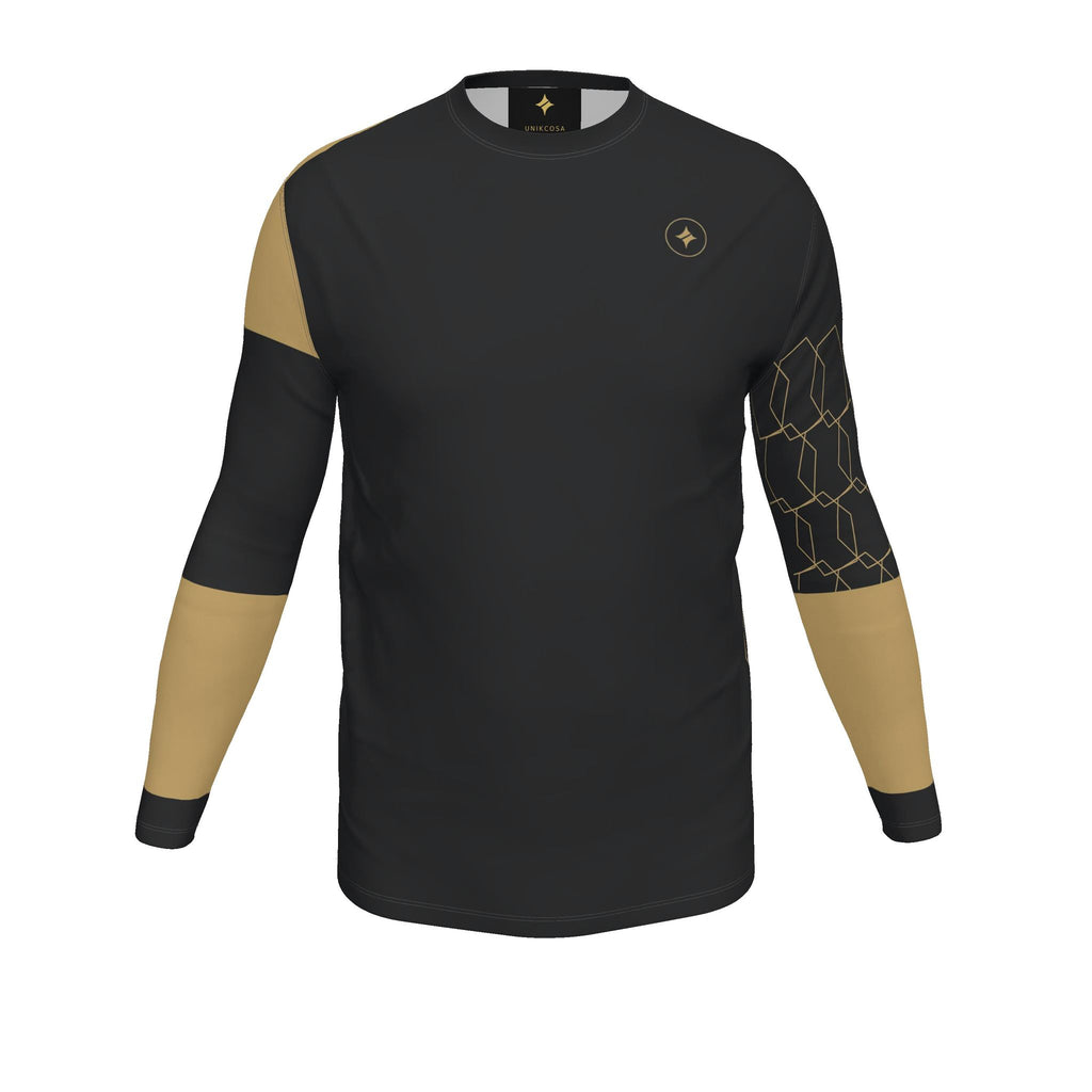 Obsidian Gold Luxury Bounce Cotton Long Sleeve T-Shirt