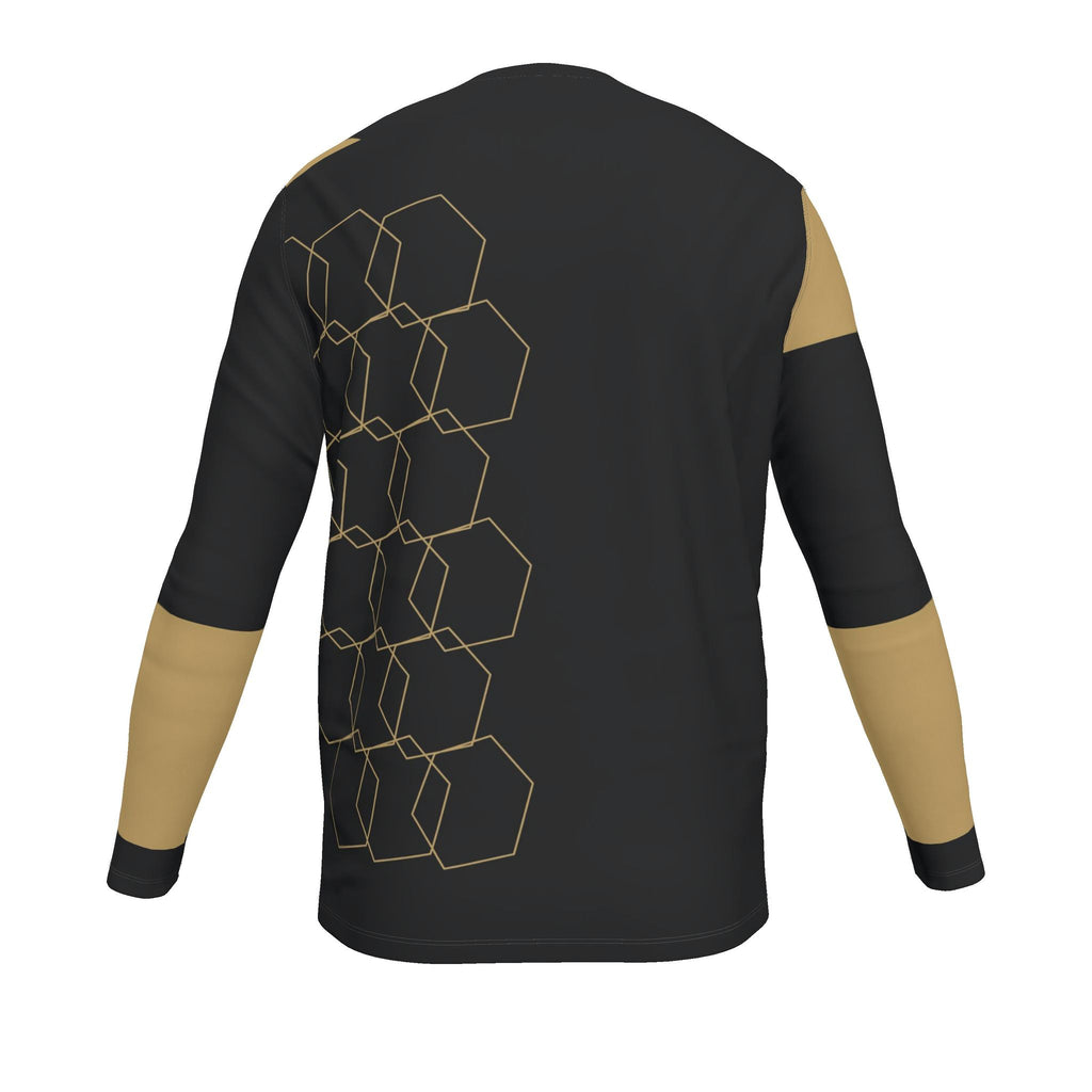 Obsidian Gold Luxury Bounce Cotton Long Sleeve T-Shirt