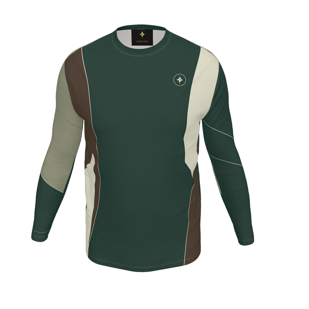 Forest Espresso Luxury Bounce Cotton Long Sleeve T-Shirt