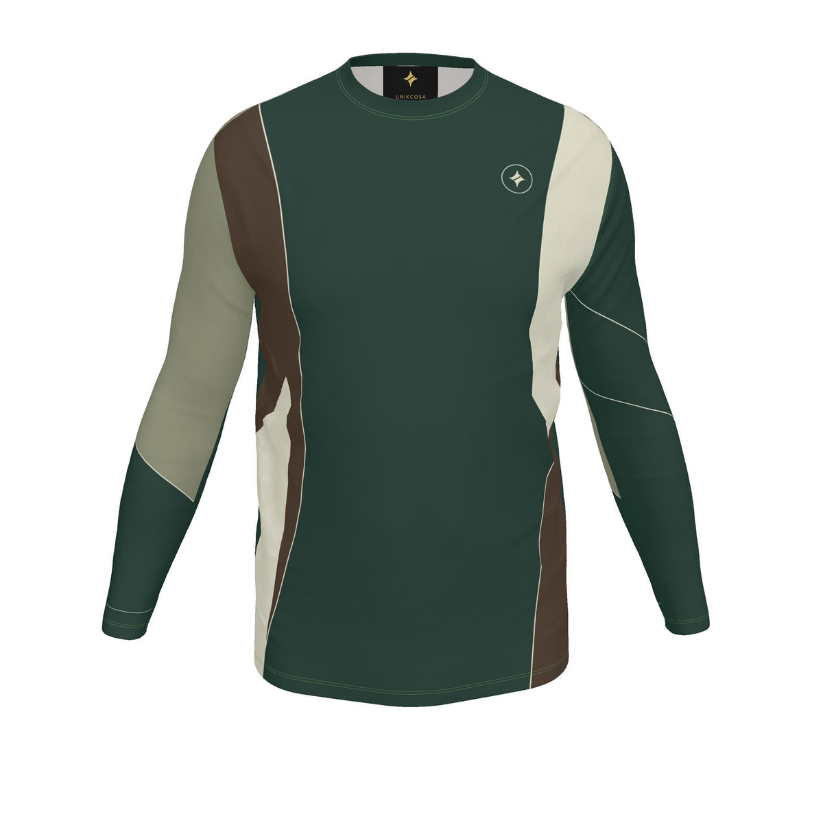 Forest Espresso Luxury Bounce Cotton Long Sleeve T-Shirt