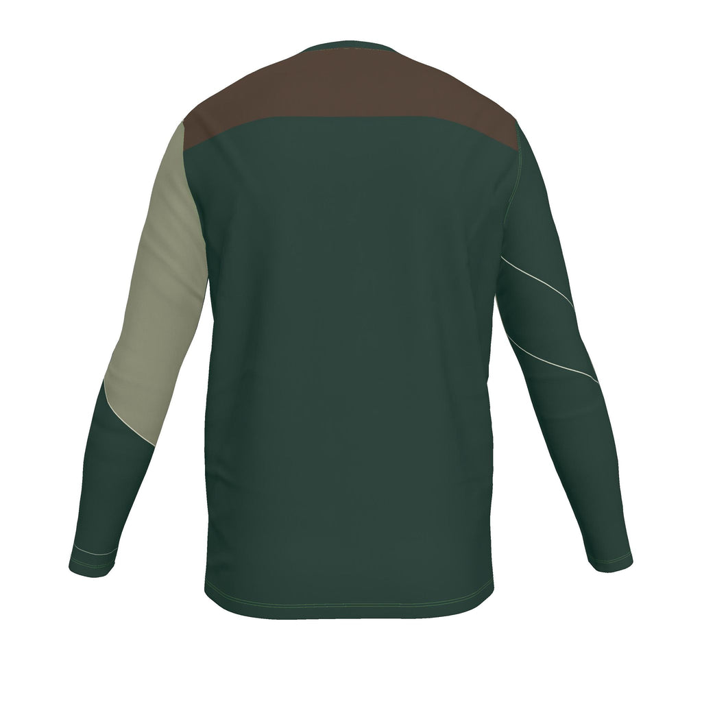 Forest Espresso Luxury Bounce Cotton Long Sleeve T-Shirt