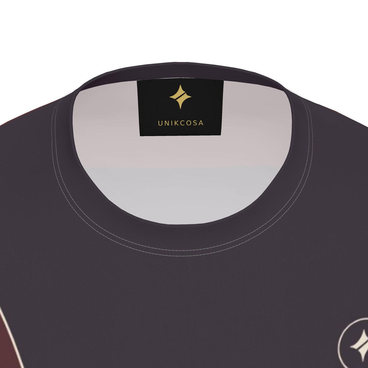 Oxblood Plum Luxury Bounce Cotton Long Sleeve T-Shirt
