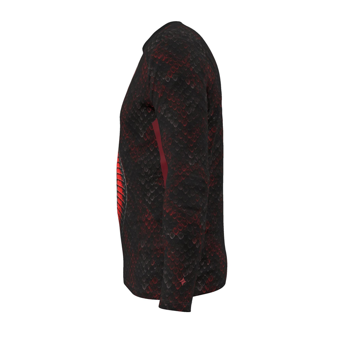 Cobra Elite Luxury Long Sleeve T-Shirt by UNIKCOSA, final garment left side view