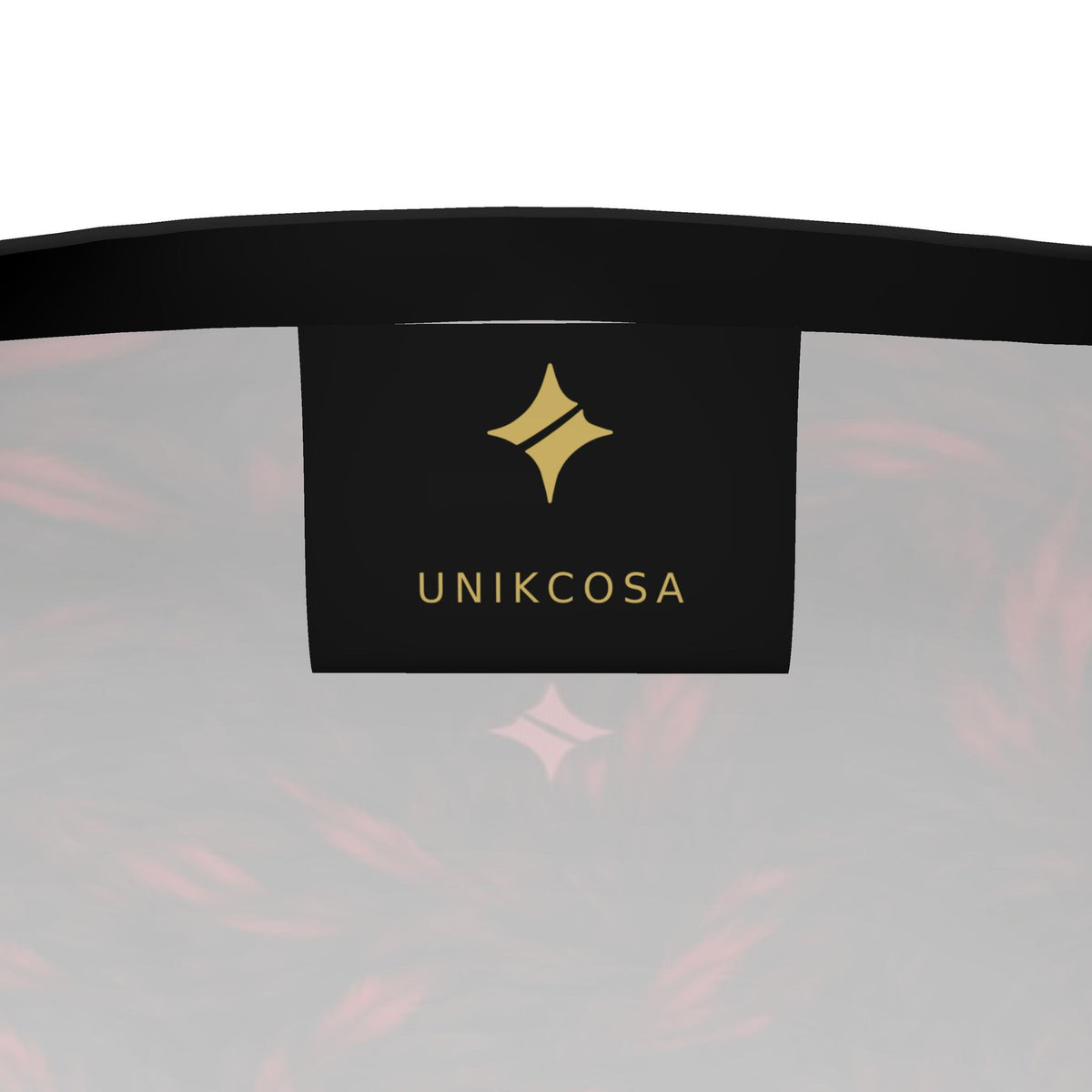 Crimson Frame Luxury Long Sleeve T-Shirt by UNIKCOSA, final garment UNIKCOSA inner label view