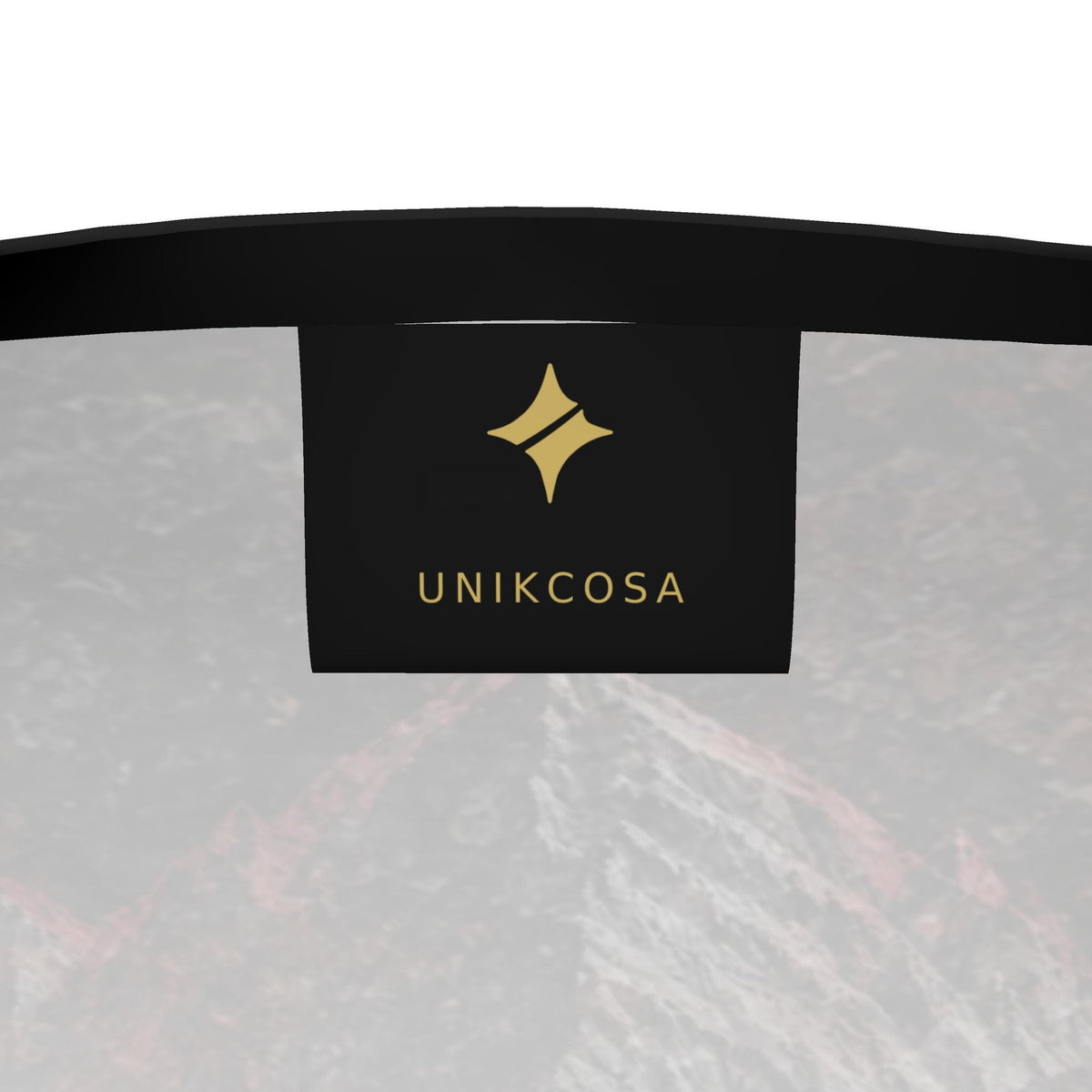 Crimson Ridge Luxury Long Sleeve T-Shirt by UNIKCOSA, final garment UNIKCOSA inner label view