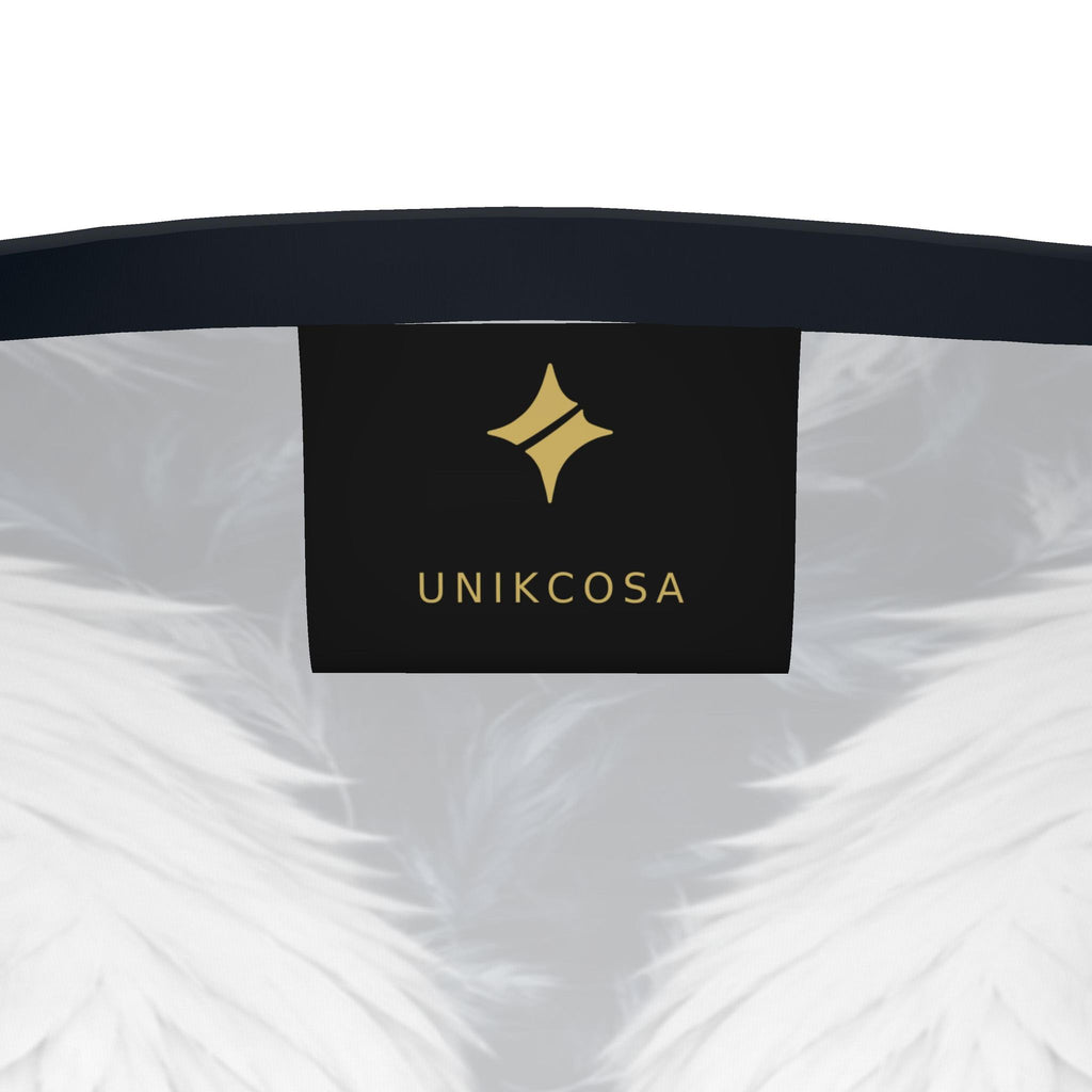 Frost Eagle Luxury Long Sleeve T-Shirt by UNIKCOSA, final garment UNIKCOSA inner label view
