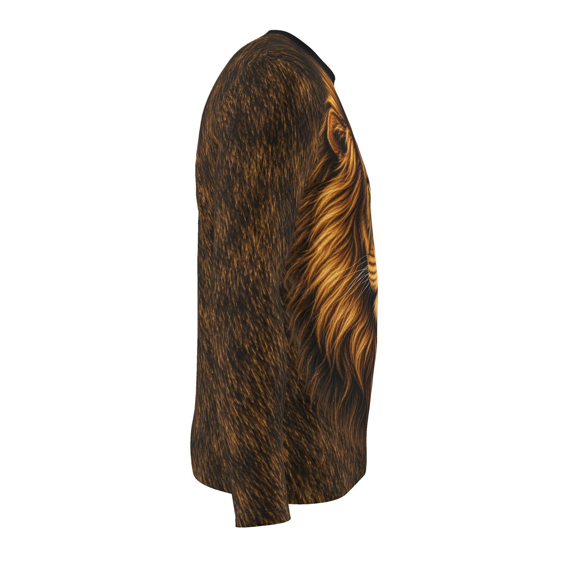 Royal Amber Luxury Long Sleeve T-Shirt by UNIKCOSA, final garment right side view