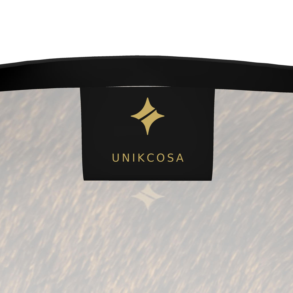 Royal Amber Luxury Long Sleeve T-Shirt by UNIKCOSA, final garment UNIKCOSA inner label view