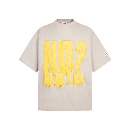 UNIKCOSA StreetCore Embroidered Letter Flock T-Shirt for Men 🖤 (Unisex Fit)