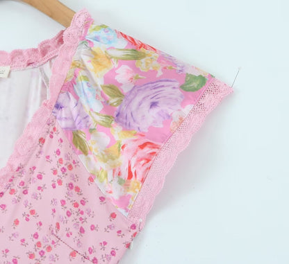 UNIKCOSA LuxeEase Elegant V Neck A Line Dress Printed 🌸