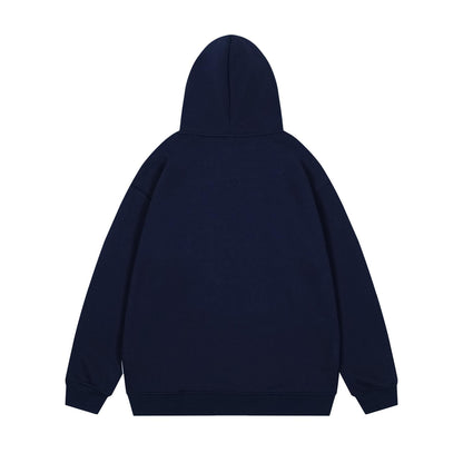 UNIKCOSA NoirFit Checkered Embroidered Hooded Sweatshirt 💫