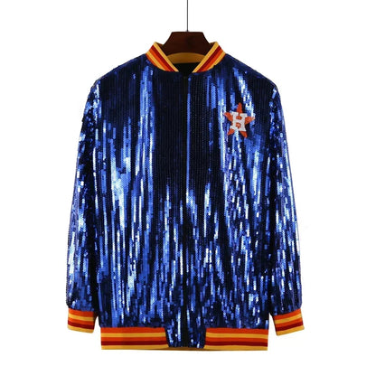 UNIKCOSA NightLuxe Sequin Patchwork Street Jacket for Women ✨