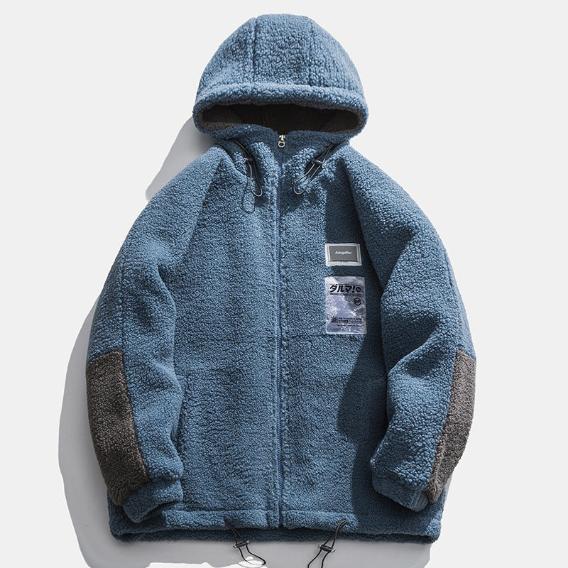 UNIKCOSA NoirFit Men Fleece Lined Winter Coat With Hood 💫