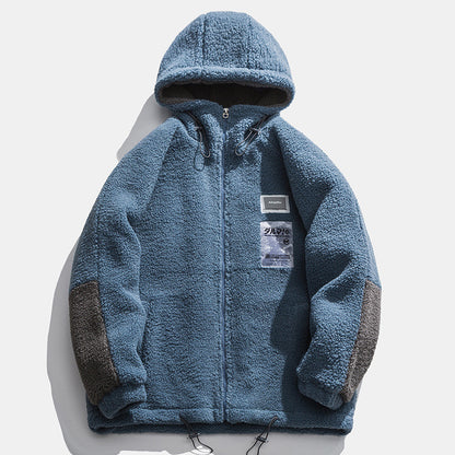 UNIKCOSA NoirFit Men Fleece Lined Winter Coat With Hood 💫