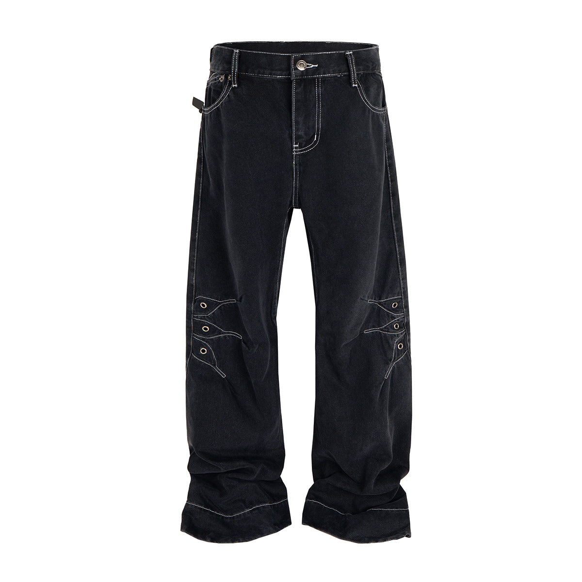 UNIKCOSA UrbanSoul StreetFlow Wide Leg Denim Pants 💫