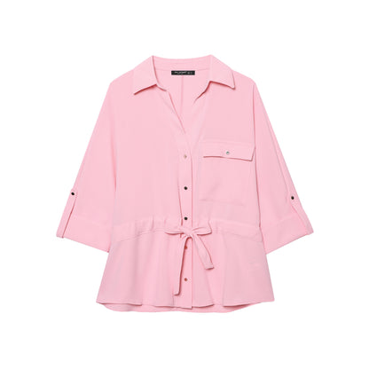 UNIKCOSA GraceLoom 2-Piece Long-Sleeve Shirt & Wide-Leg Pant Set for Women 💖