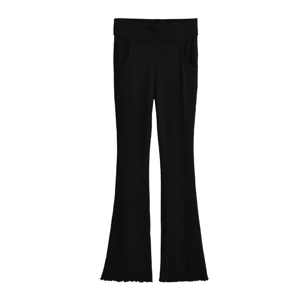 UNIKCOSA Velora High Waisted Slim Fit Flared Pants 💫