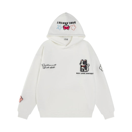 UNIKCOSA Velora Embroidered Velcro Design Hoodie Luxe 💫