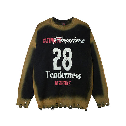 UNIKCOSA ArtCore Printed Loose Street Sweater 🖤