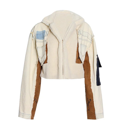 UNIKCOSA Velora Denim Jacket SuedeFleece PlushLined 🔥