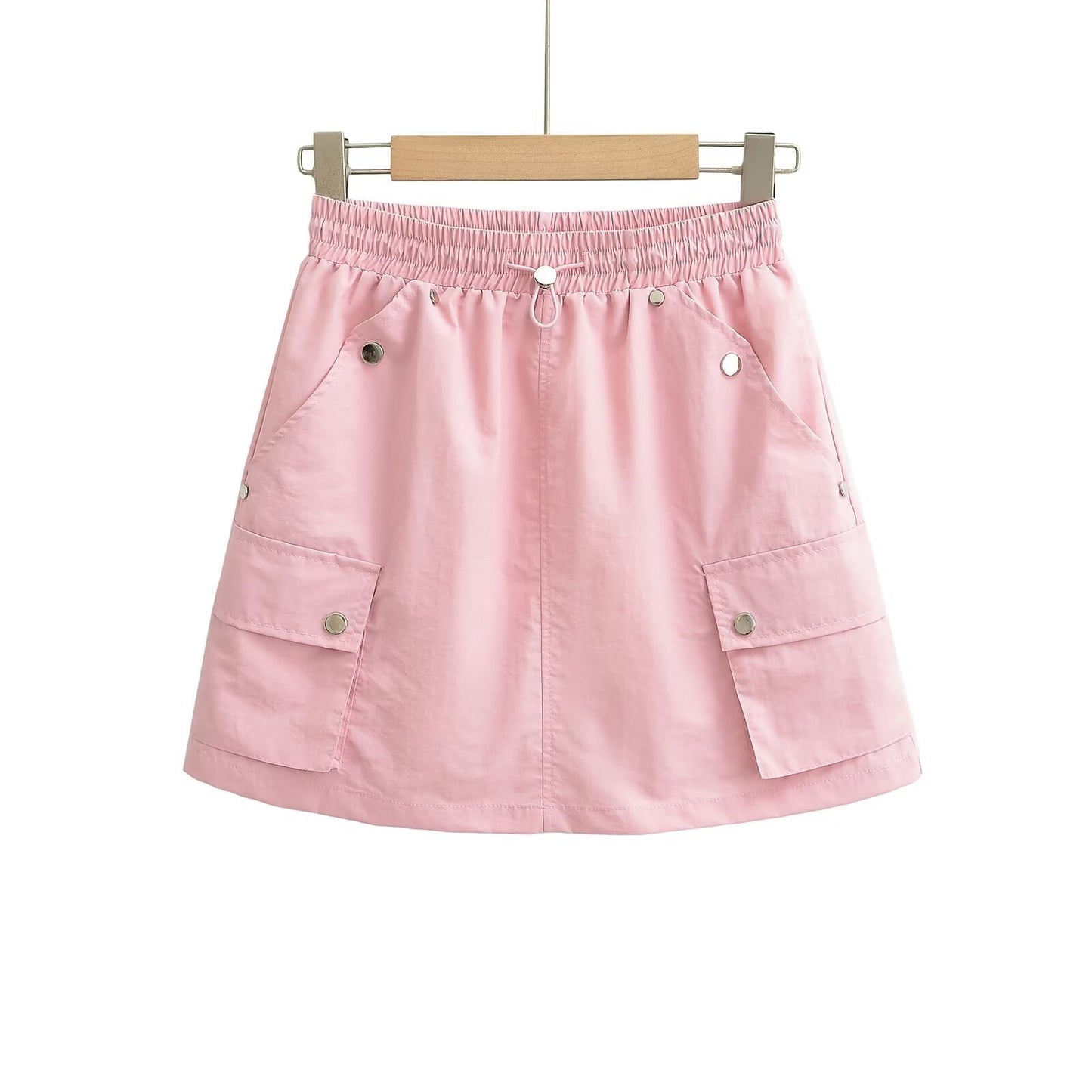 UNIKCOSA UrbanSoul Pocket Elastic Waist Workwear Skirt 💫