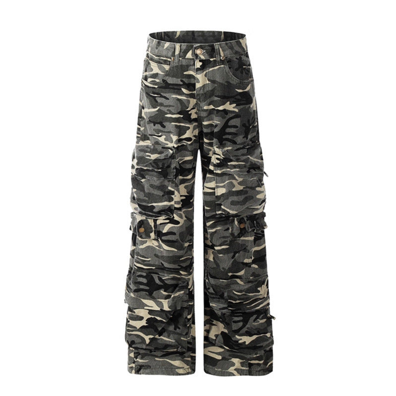 UNIKCOSA UrbanSoul StreetUtility Cargo Denim Pants 💫