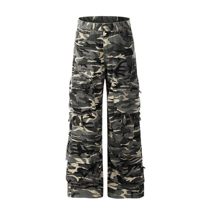 UNIKCOSA UrbanSoul StreetUtility Cargo Denim Pants 💫