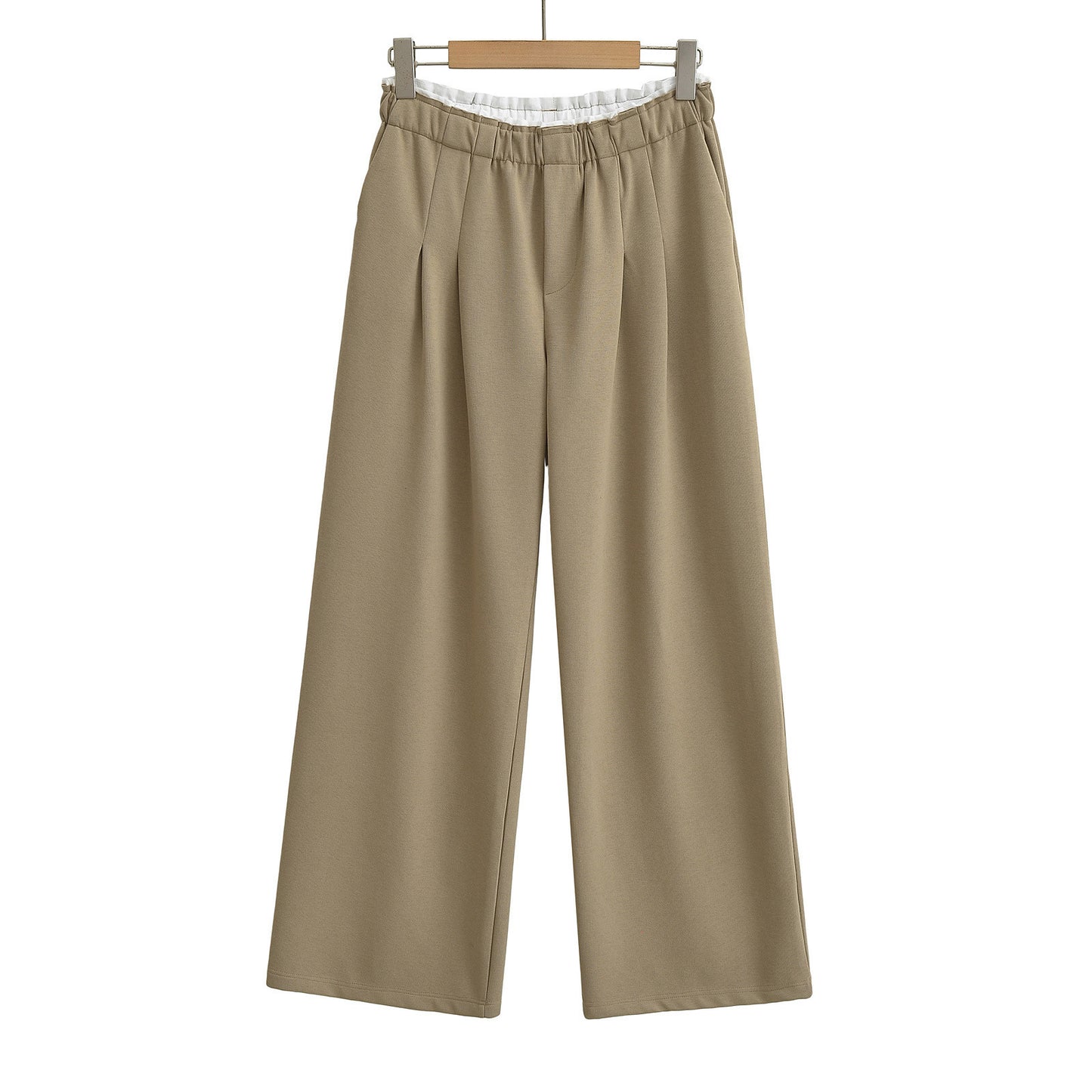 UNIKCOSA Velora Splice White Border Wide Leg Cotton Pants 💫