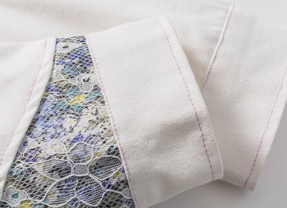 UNIKCOSA NoirFit Lace Splicing Color Jacket Men Premium 🔥