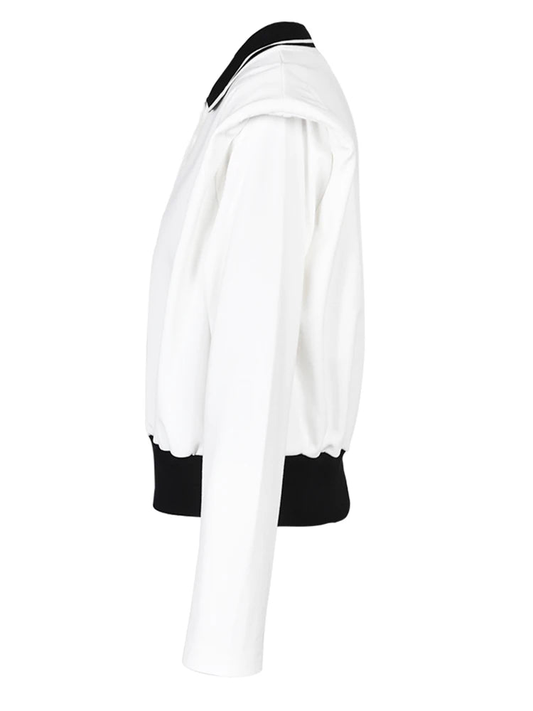 UNIKCOSA UrbanSoul Gray Striped Color-Block T-Shirt 💫