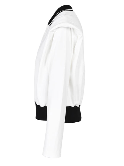 UNIKCOSA UrbanSoul Gray Striped Color-Block T-Shirt 💫