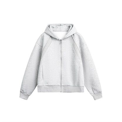 UNIKCOSA Velora College Style Hooded Cardigan Sweatshirt 💫
