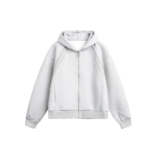 UNIKCOSA Velora College Style Hooded Cardigan Sweatshirt 💫