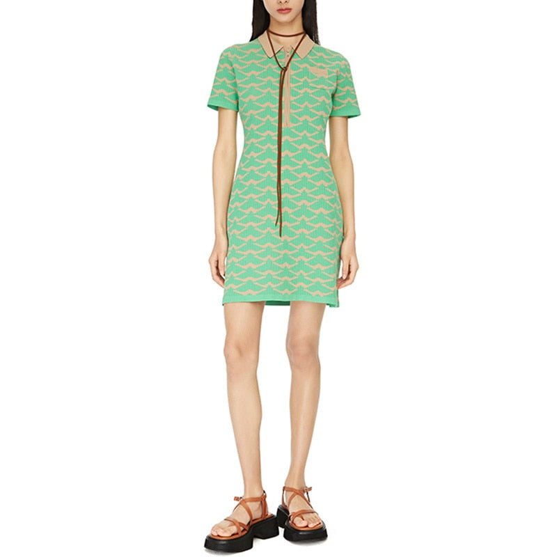 UNIKCOSA Velora Dress Pure Stripe Tencel Ice Silk 💫