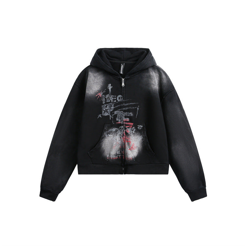 UNIKCOSA UrbanSoul Loose Hooded Sweatshirt Mens Casual 💫