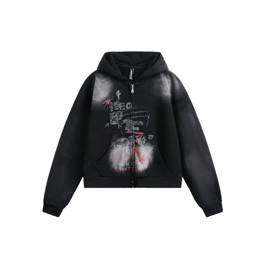 UNIKCOSA UrbanSoul Loose Hooded Sweatshirt Mens Casual 💫
