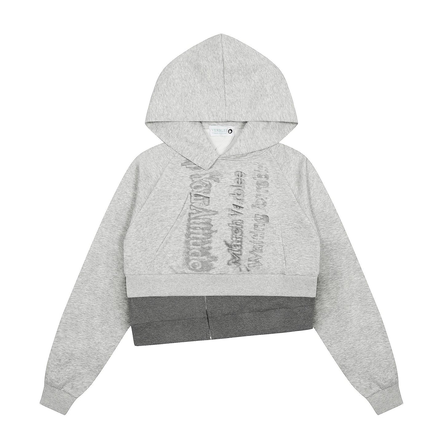 UNIKCOSA Velora Two Short Hoodies With Fake Letters 🌆