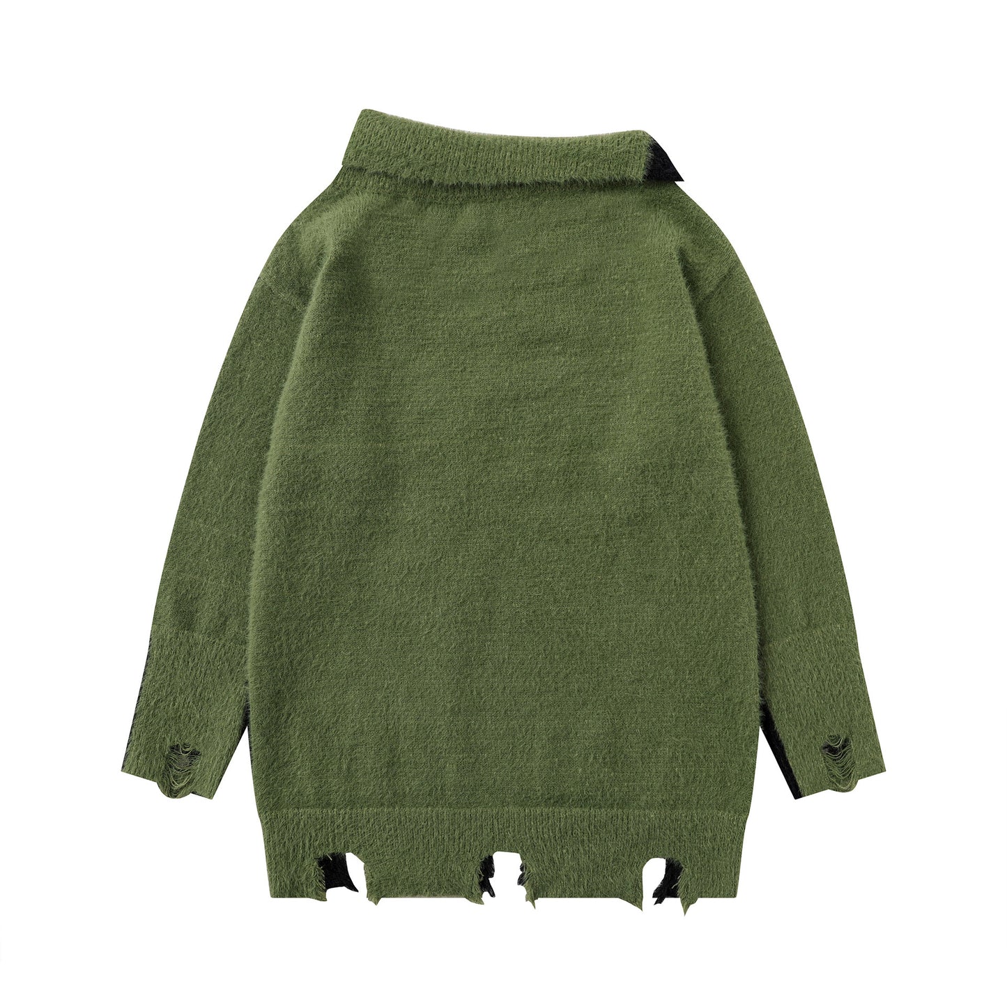 UNIKCOSA UrbanSoul Diagonal Collar Knitwear Pullover 💫