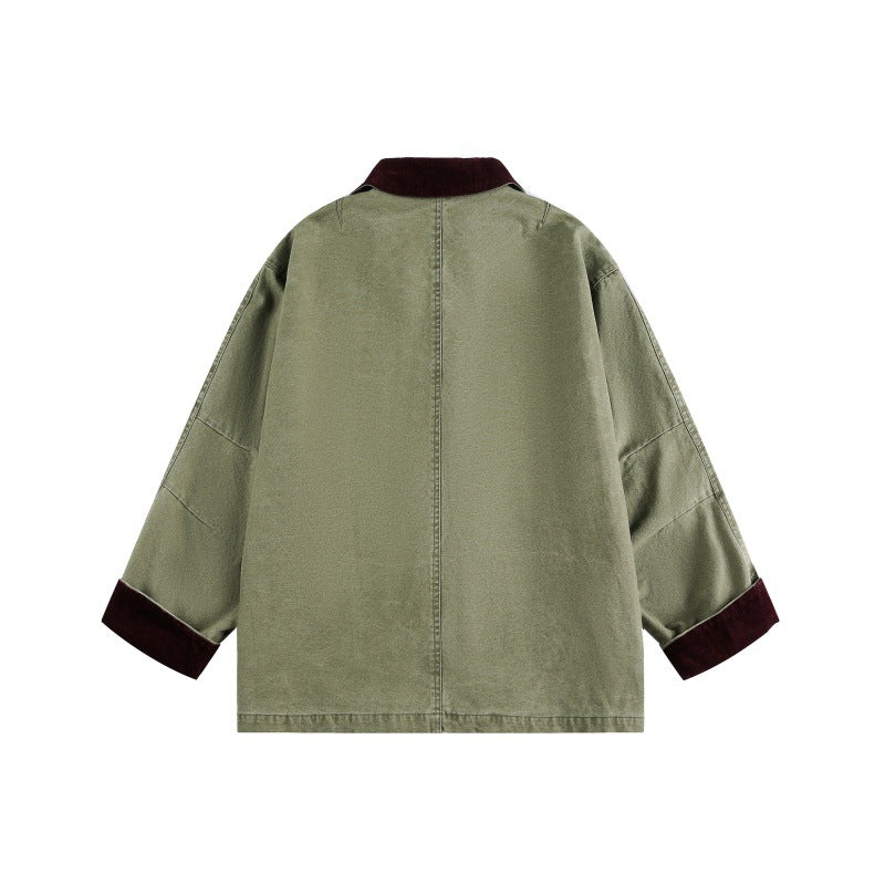 UNIKCOSA UrbanSoul Military Green Multi Pocket Jacket 🌆