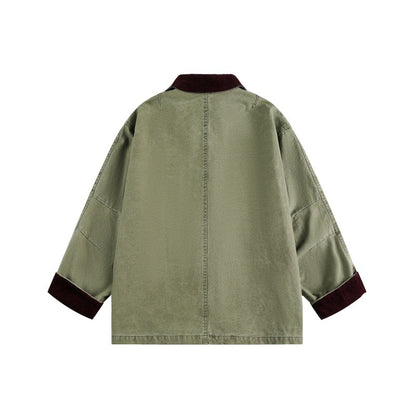 UNIKCOSA UrbanSoul Military Green Multi Pocket Jacket 🌆