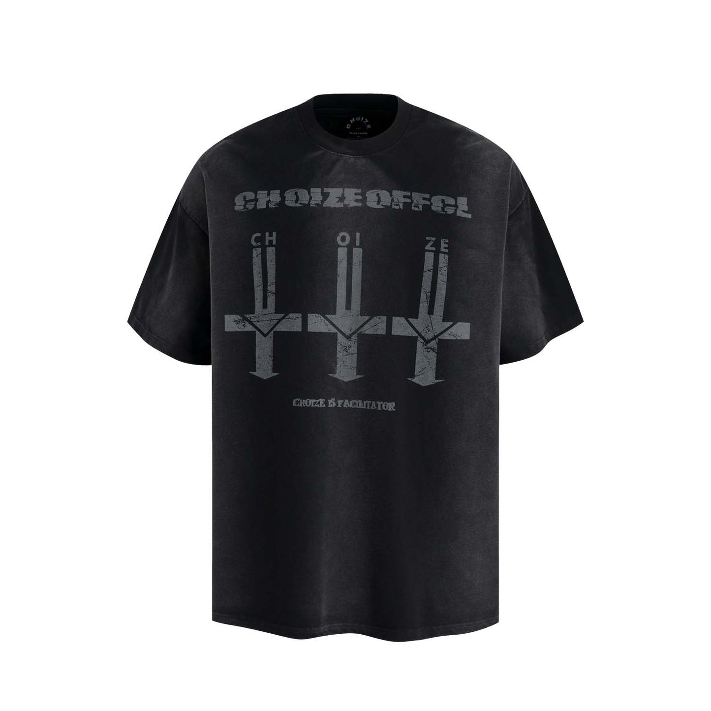 UNIKCOSA UrbanSoul Retro Cross LetterPrint Tee Unisex 💫