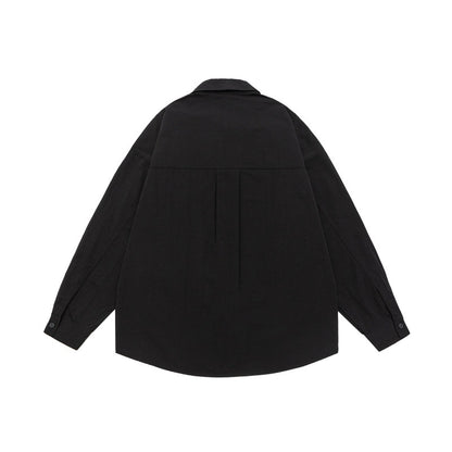 UNIKCOSA Velora Solid Color Large Pocket Embroidered Shirt💫