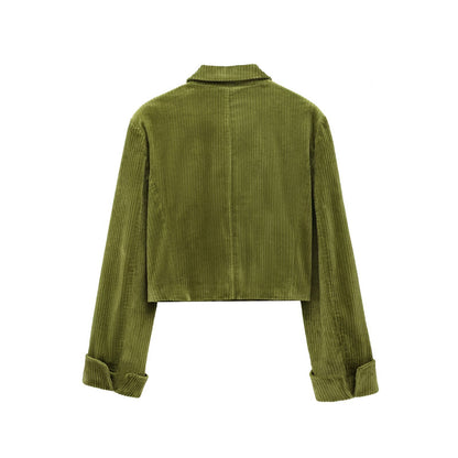 UNIKCOSA Velora European Style Corduroy Jacket and Skirt 💫