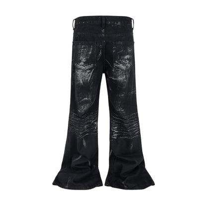 UNIKCOSA Velora Washed Rhinestone Denim Wide Leg Pants 💫