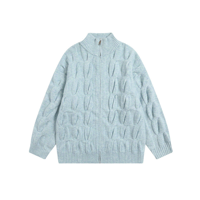 UNIKCOSA Velora Premium Jacquard Cardigan Collared Coat 💫